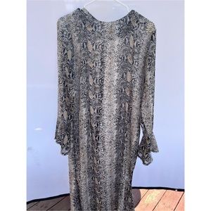 Snake Print Dress